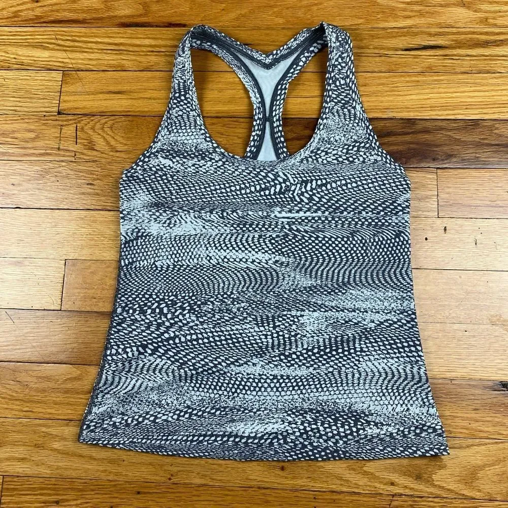 Lululemon Cool Racerback Race Length Swerve Vapor Metal Grey Size 4